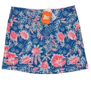 RipSkirt Hawaii La Boheme Blue Wrap Skirt Length 1 Size M Tropical Floral NWT